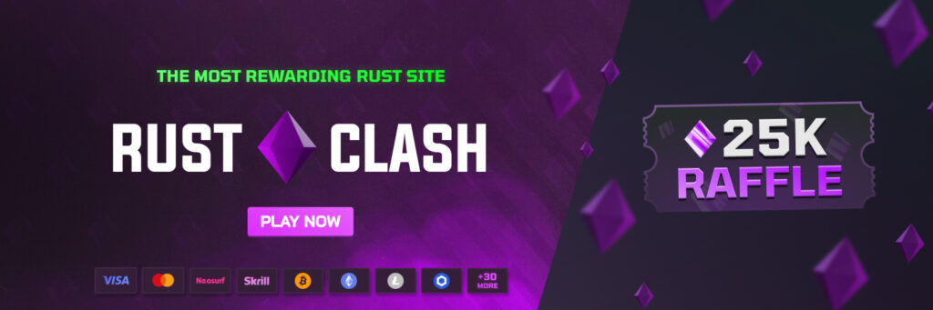 RustClash Review - Rust Skin Gambling Site Interface