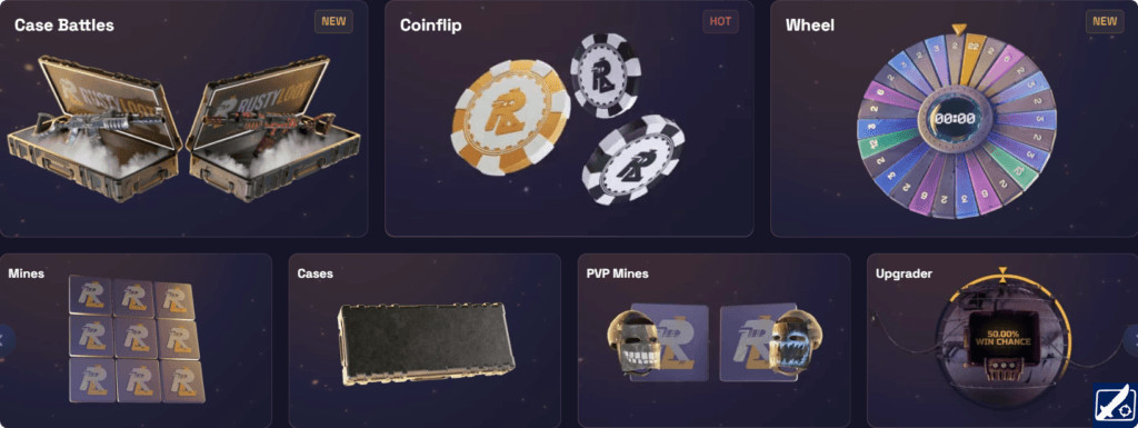 Games at RustyLoot All Game Modes Icon - RustyLoot Casino