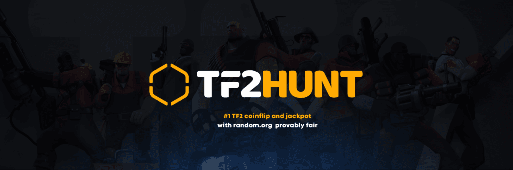 TF2Hunt Hero Banner TF2Hunt - Team Fortress 2 Gambling Platform Banner