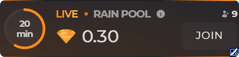 Join Skincade and get free gems in the Rain Pool bonus Skincade promotional banner for Rain Pool bonus with free gems