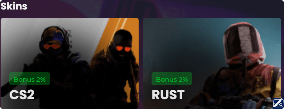 Use your Rust and CS2 skins to deposit and play on Skincade Deposit Rust and CS2 skins as currency on Skincade